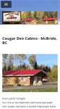 Mobile Screenshot of cougardencabins.com